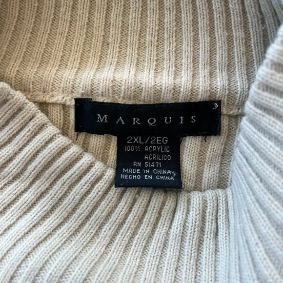 Mens Marquis Cream Sweater - 2XL - Picture 7 of 7